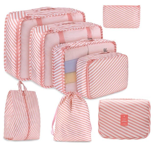 8Pcs/set Large Capacity Travel Organizer - K&L Trending Products