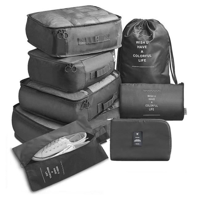 8Pcs/set Large Capacity Travel Organizer - K&L Trending Products