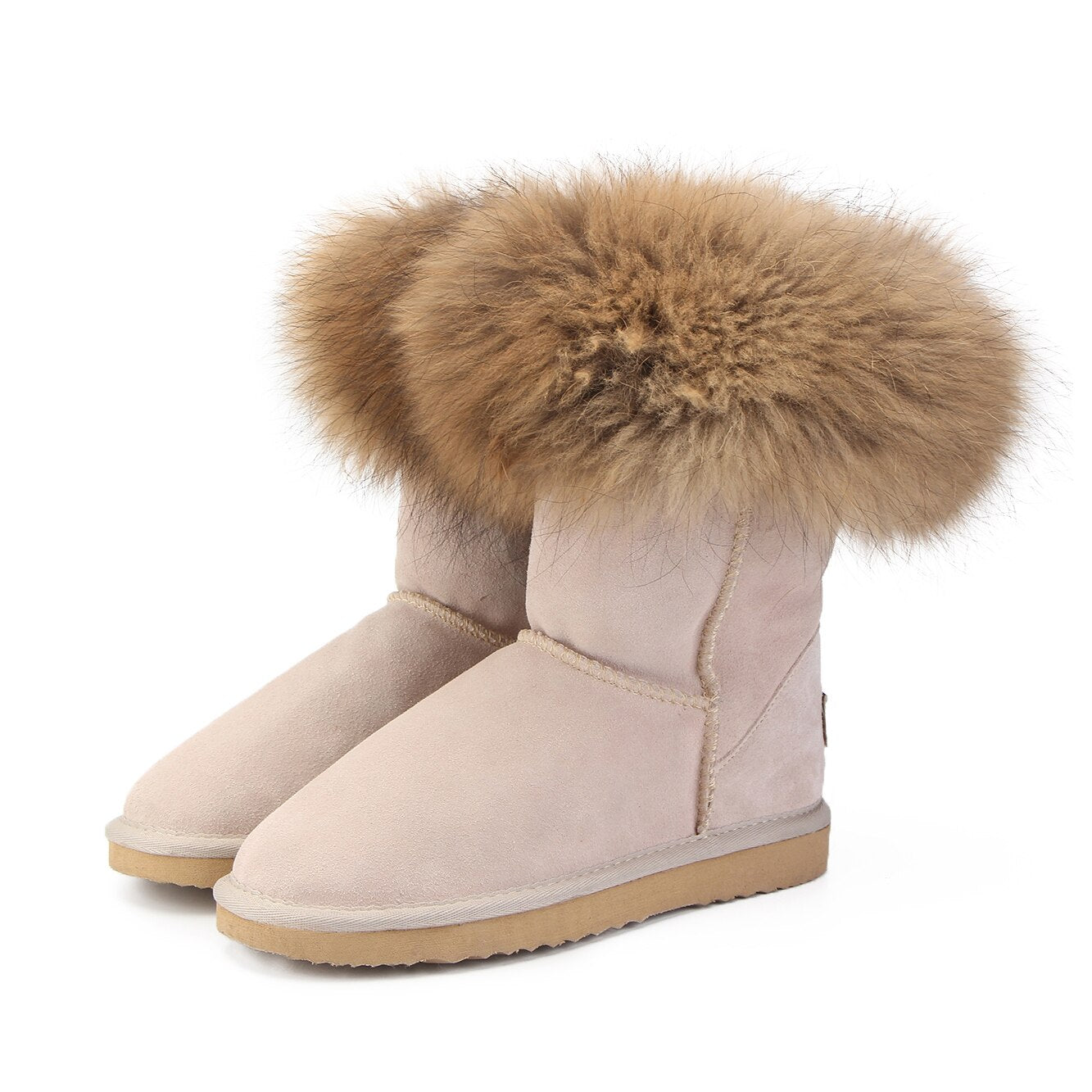 Women's Fox Fur Snow Boots - K&L Trending Products