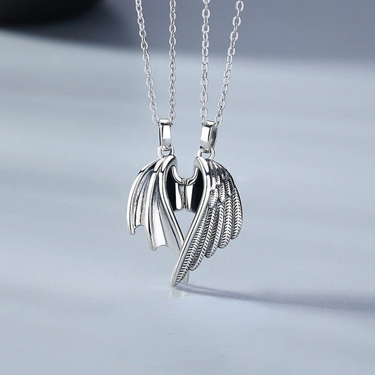 Angel Devil Wings Pair Lovers Necklace - K&L Trending Products