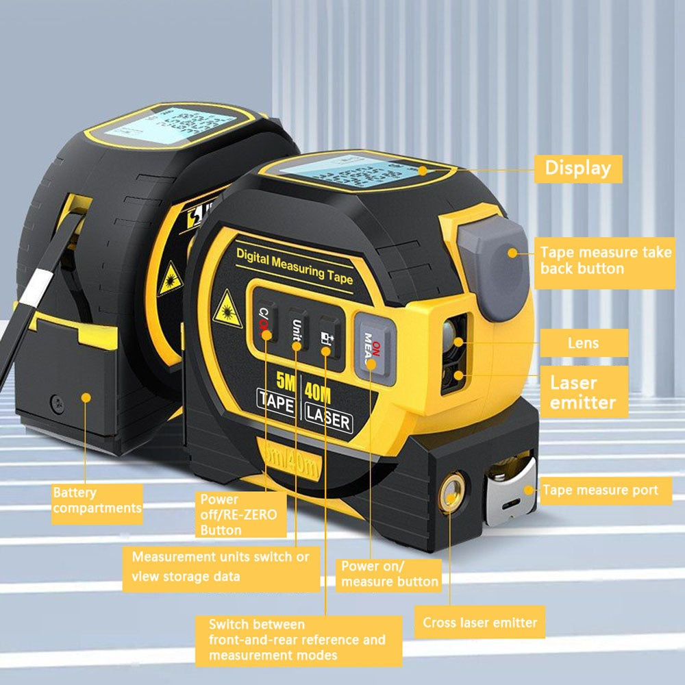 NEOHEXA™ - 3 In 1 Laser Tape Measure - K&L Trending Products