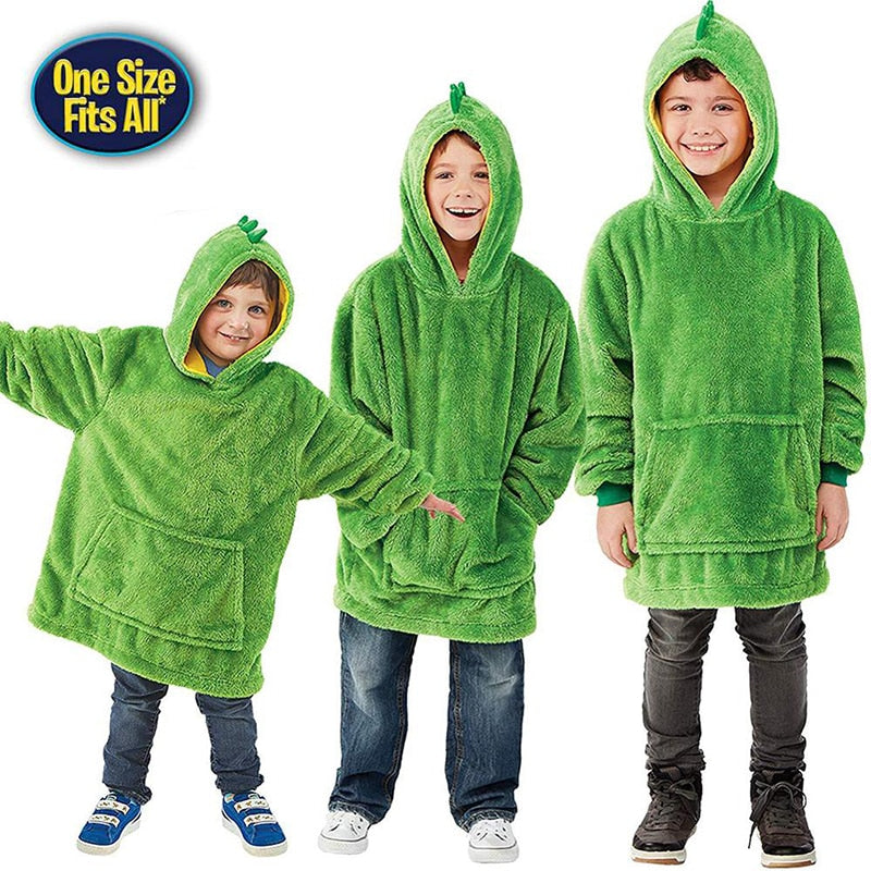 Kids Pets Blanket Hoodie Soft Plush - K&L Trending Products