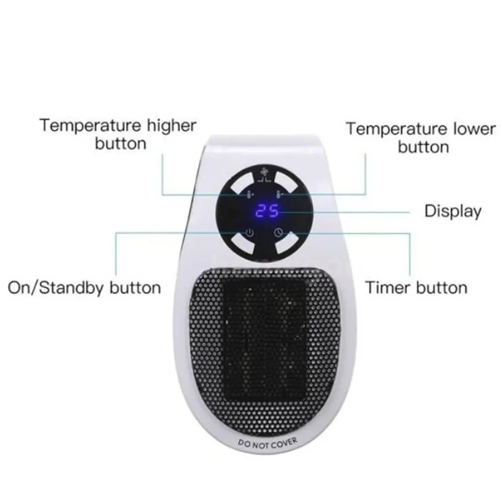 Mini Electric Heater for Room Winter Warm Timing - K&L Trending Products