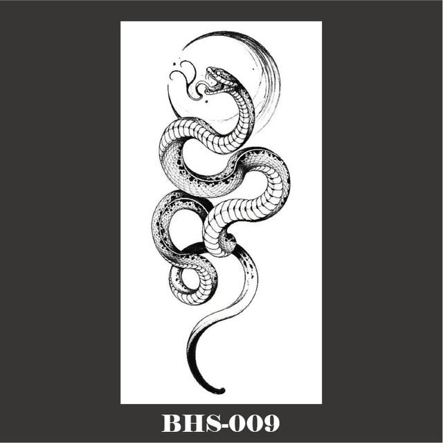 Black Snakes Body Tattoo - K&L Trending Products