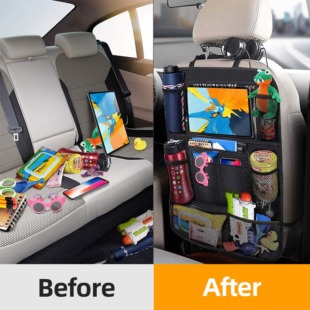 Car Backseat Organizer with Touch Screen Tablet Holder - K&L Trending Products