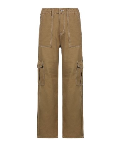 Cargo Solid Baggy Pants - K&L Trending Products