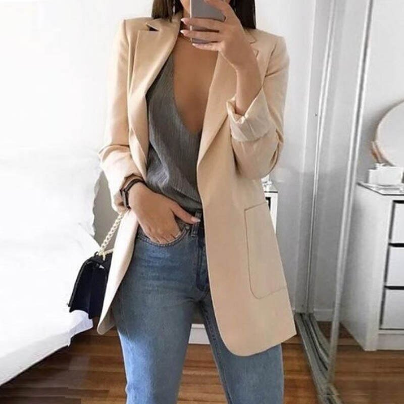 Casual Long Sleeve Business Suit Jacket - K&L Trending Products