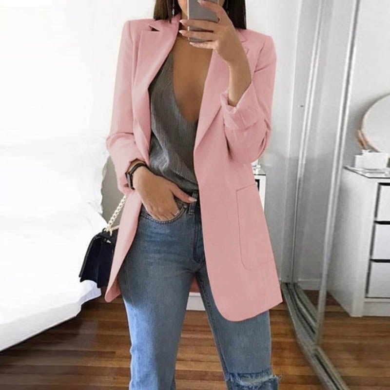 Casual Long Sleeve Business Suit Jacket - K&L Trending Products