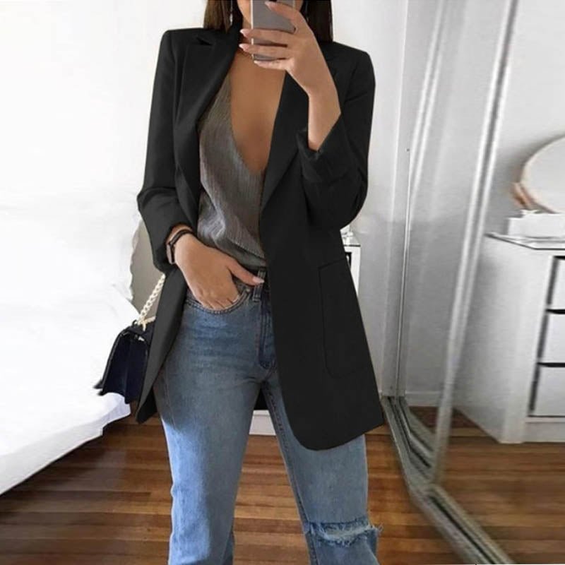 Casual Long Sleeve Business Suit Jacket - K&L Trending Products