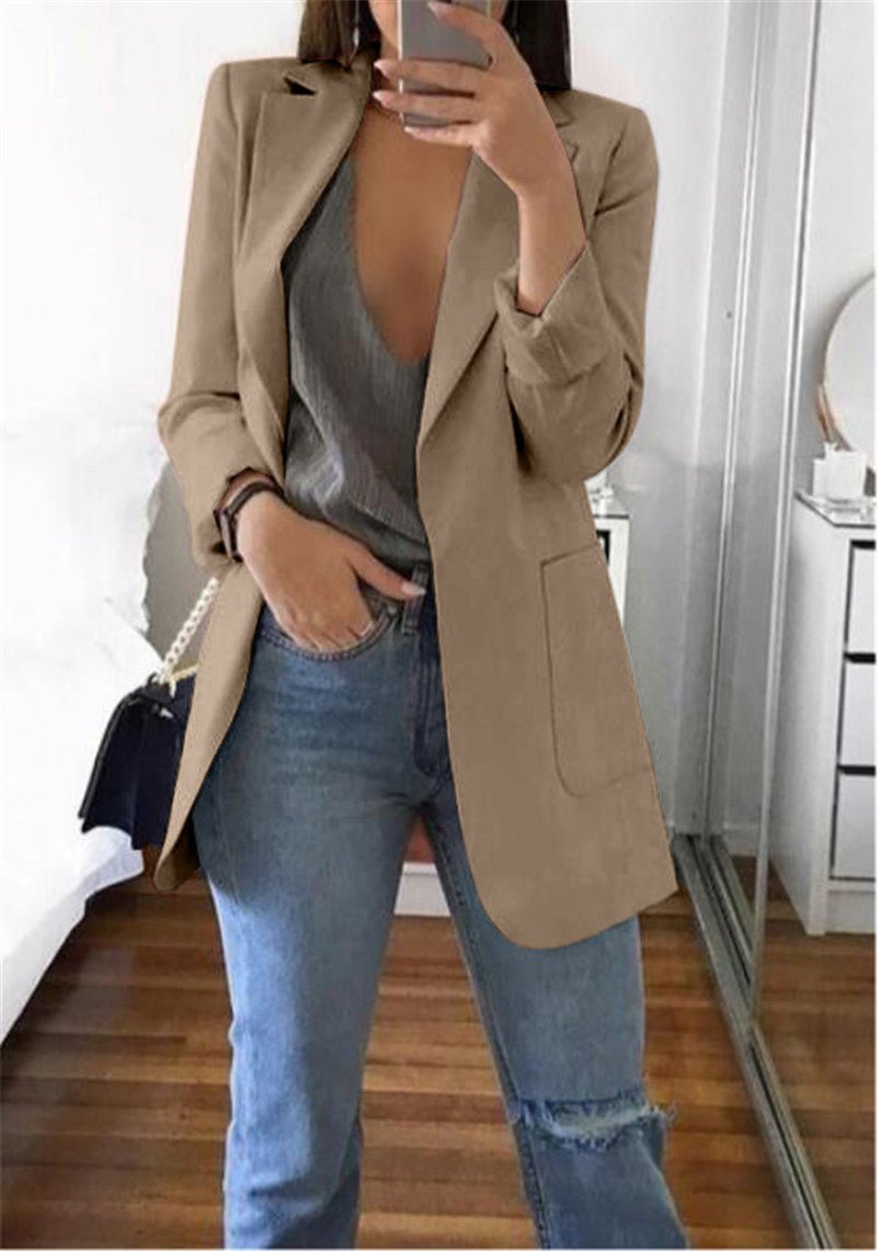 Casual Long Sleeve Business Suit Jacket - K&L Trending Products