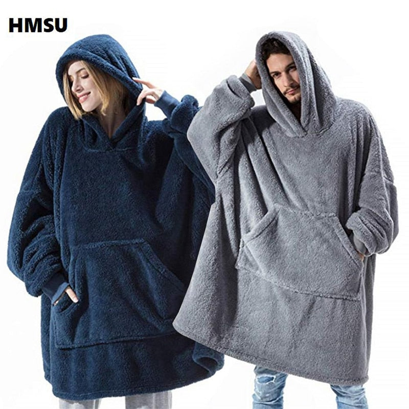 Blanket with Sleeves Oversized Hoodie - K&L Trending Products