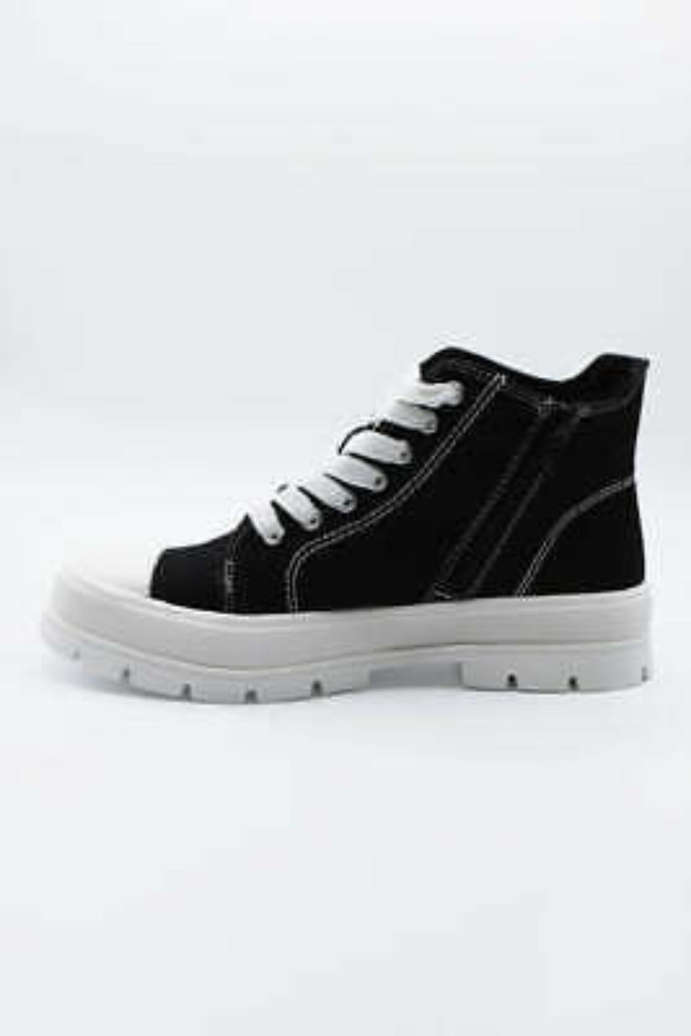 Chunky Platform Heel High-Top Sneakers - K&L Trending Products