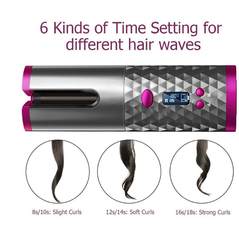 Cordless Rotating Hair Curler - K&L Trending Products