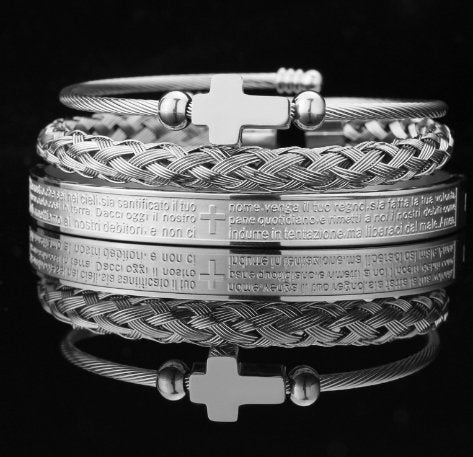 Cross Spanish Carving Bracelet Set - K&L Trending Products