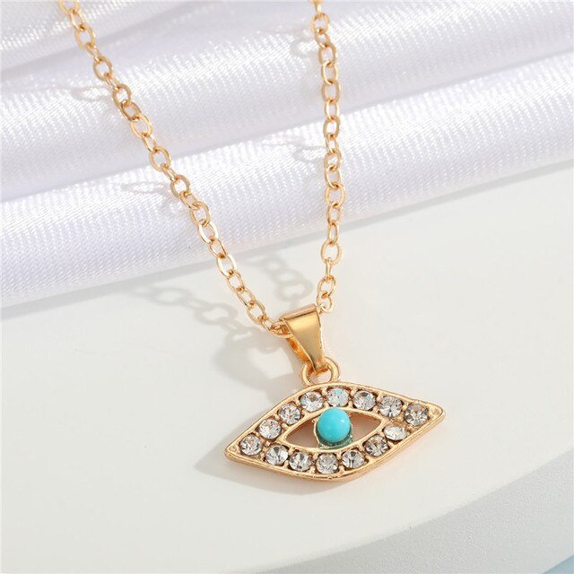 Crystal Turkish Evil Eye Necklace - K&L Trending Products