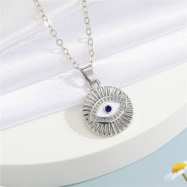 Crystal Turkish Evil Eye Necklace - K&L Trending Products