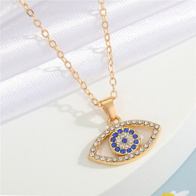 Crystal Turkish Evil Eye Necklace - K&L Trending Products