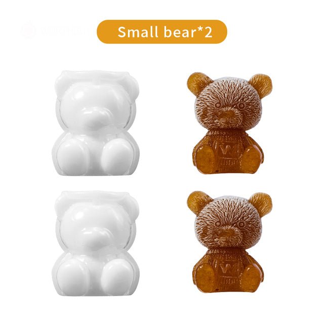 Cute Teddy Bear Silicone Mould Ice Cube Maker - K&L Trending Products