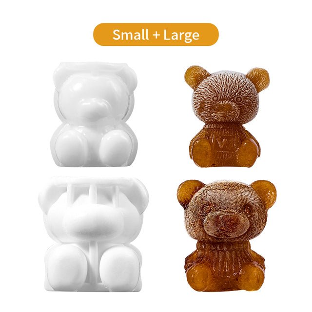 Cute Teddy Bear Silicone Mould Ice Cube Maker - K&L Trending Products