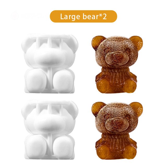 Cute Teddy Bear Silicone Mould Ice Cube Maker - K&L Trending Products