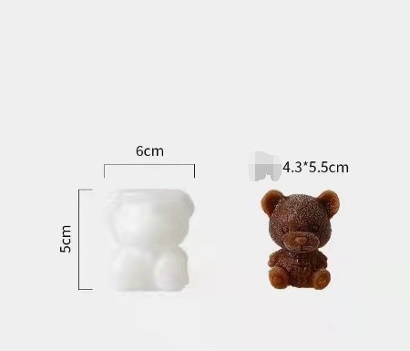 Cute Teddy Bear Silicone Mould Ice Cube Maker - K&L Trending Products