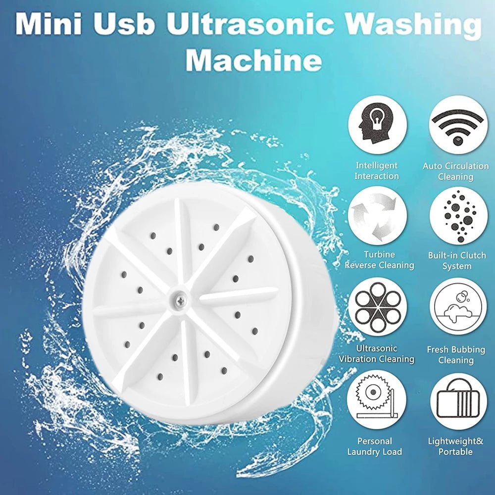 Cyclone Genie™ - #1 Portable Mini Ultrasonic Washing Machine - K&L Trending Products