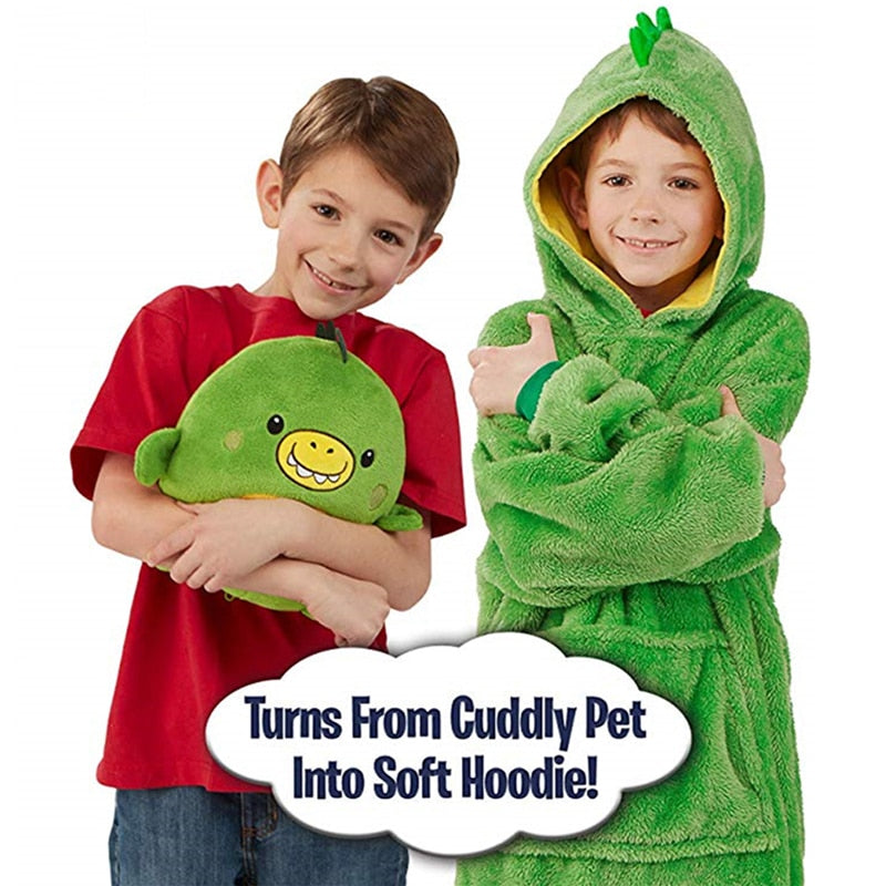 Kids Pets Blanket Hoodie Soft Plush - K&L Trending Products