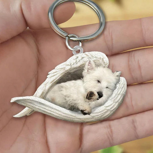 Dog Sleeping Angel Keychains - K&L Trending Products