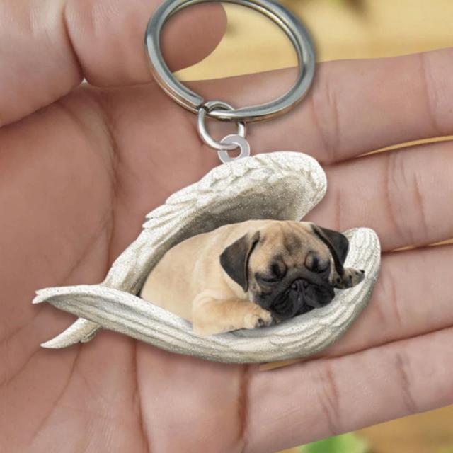 Dog Sleeping Angel Keychains - K&L Trending Products