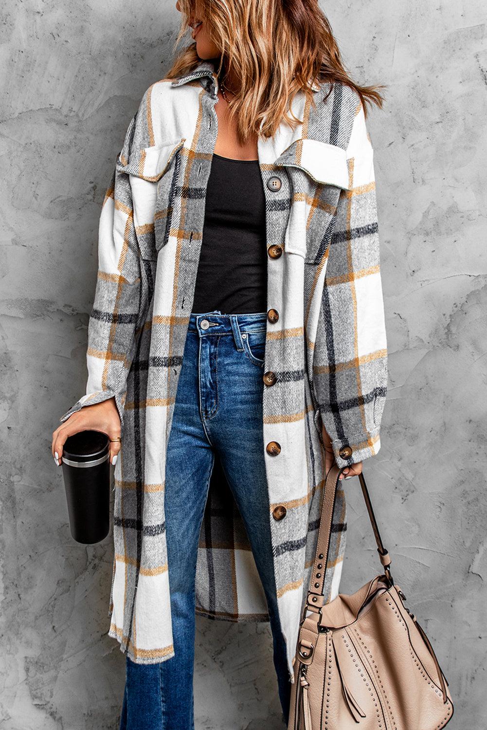 Dropped Shoulder Duster Coat - K&L Trending Products