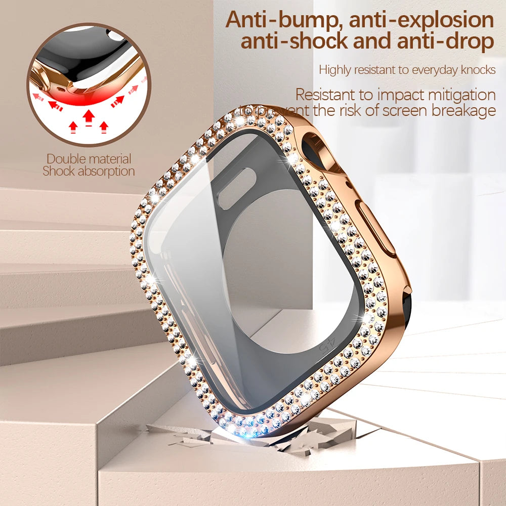 Bling Glass + Cover for Apple Watch Case - K&L Trending Products