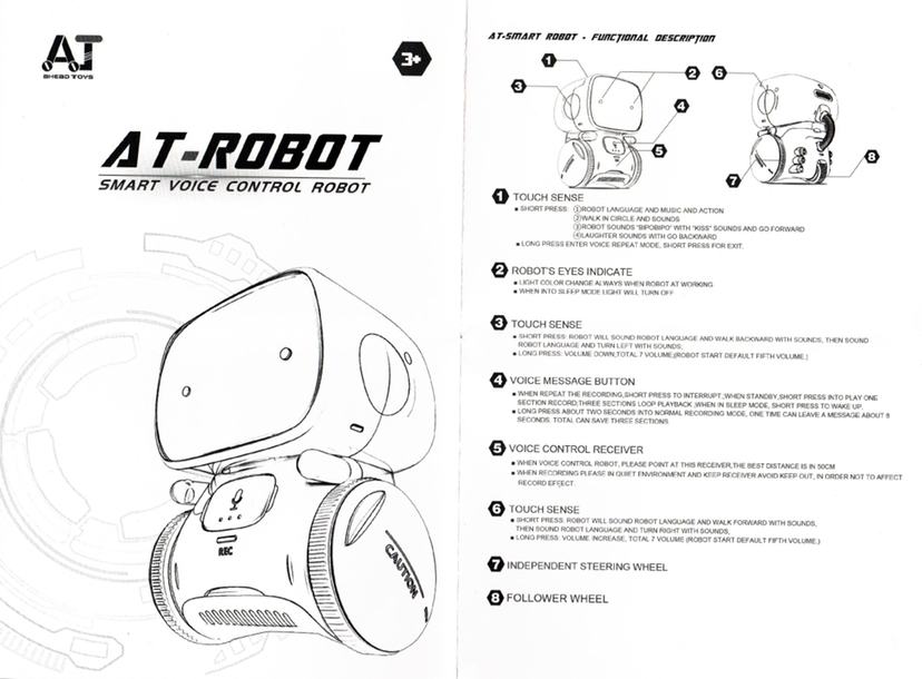 Newest Type Smart Robots Dance Voice Command - K&L Trending Products