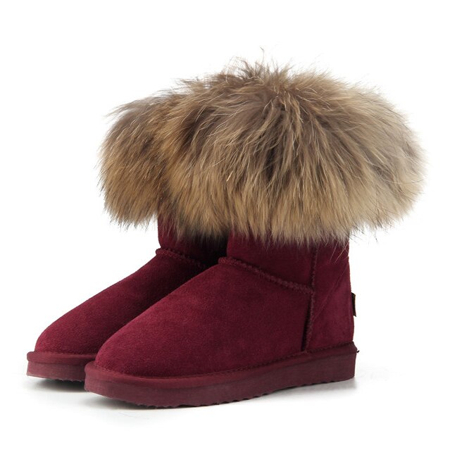 Women's Fox Fur Snow Boots - K&L Trending Products