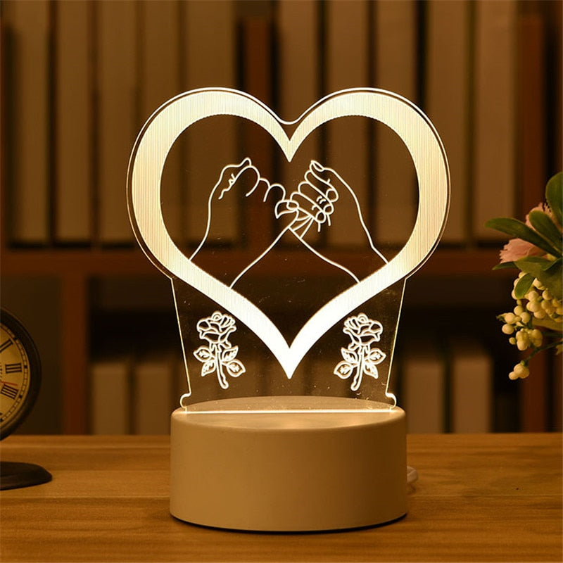 Acrylic Led Night Light - K&L Trending Products