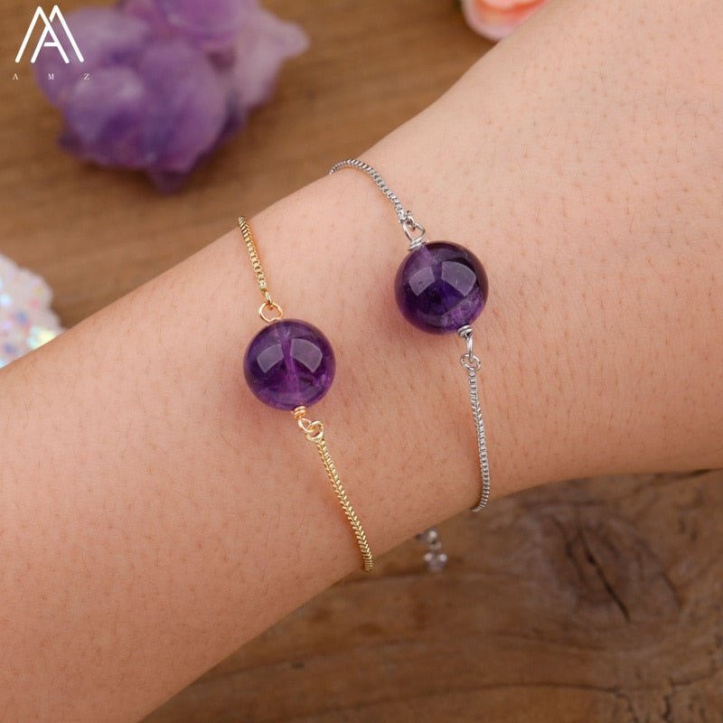 Fashion Women Natural Sphere Stone Beads Bracelet Jewelry - K&L Trending Products