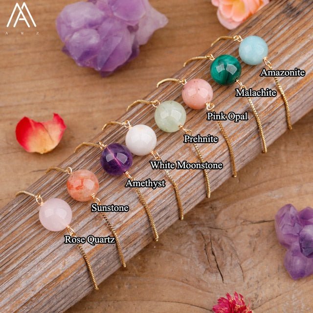 Fashion Women Natural Sphere Stone Beads Bracelet Jewelry - K&L Trending Products