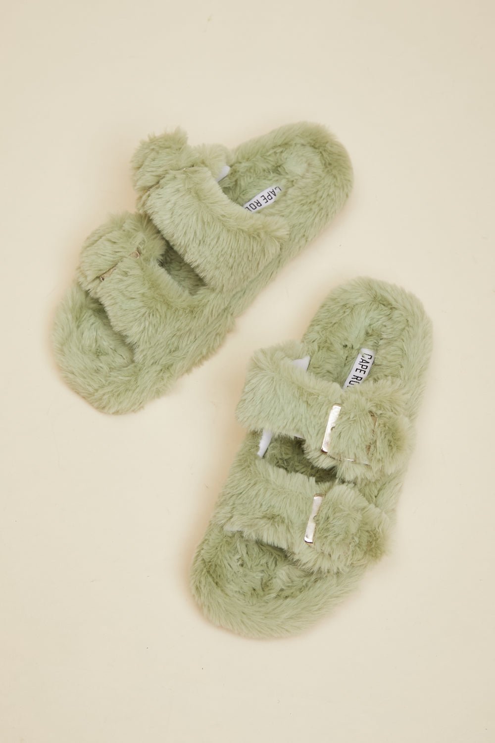 Fluffy Sage Slide Sandals - K&L Trending Products