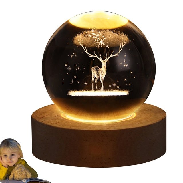 Glowing Crystal Ball Night Light - K&L Trending Products