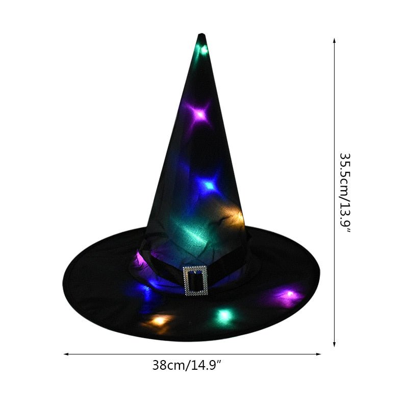 Halloween Witch Hat with LED Light - K&L Trending Products