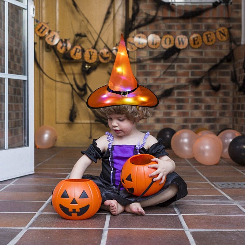 Halloween Witch Hat with LED Light - K&L Trending Products