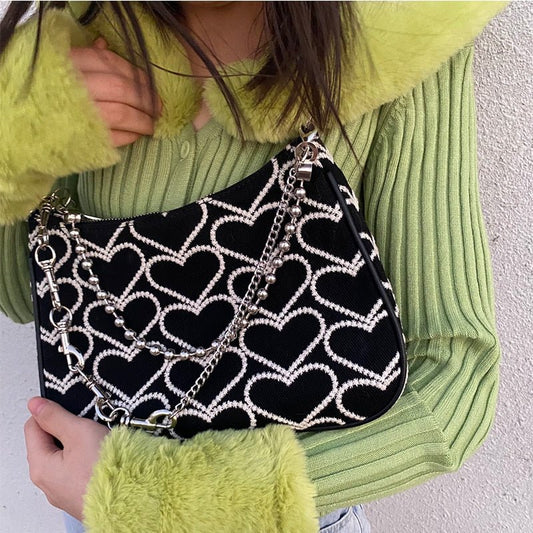 Heart Pattern Shoulder Bag - K&L Trending Products