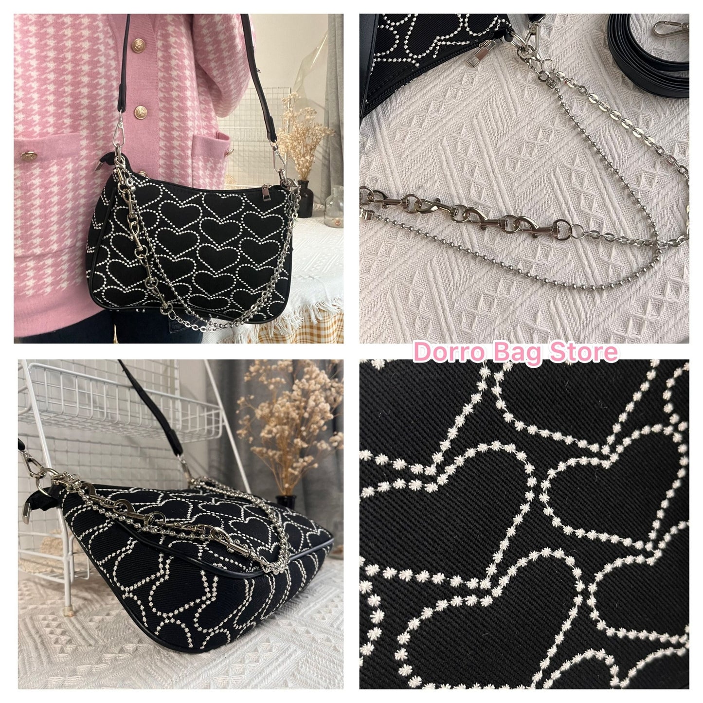 Heart Pattern Shoulder Bag - K&L Trending Products