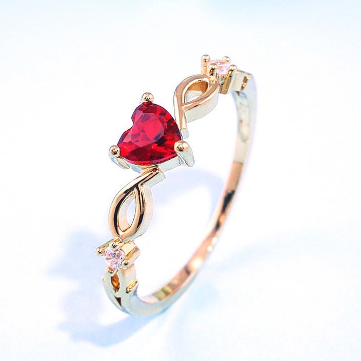 Huitan Simple Heart Ring - K&L Trending Products
