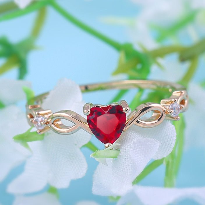 Huitan Simple Heart Ring - K&L Trending Products