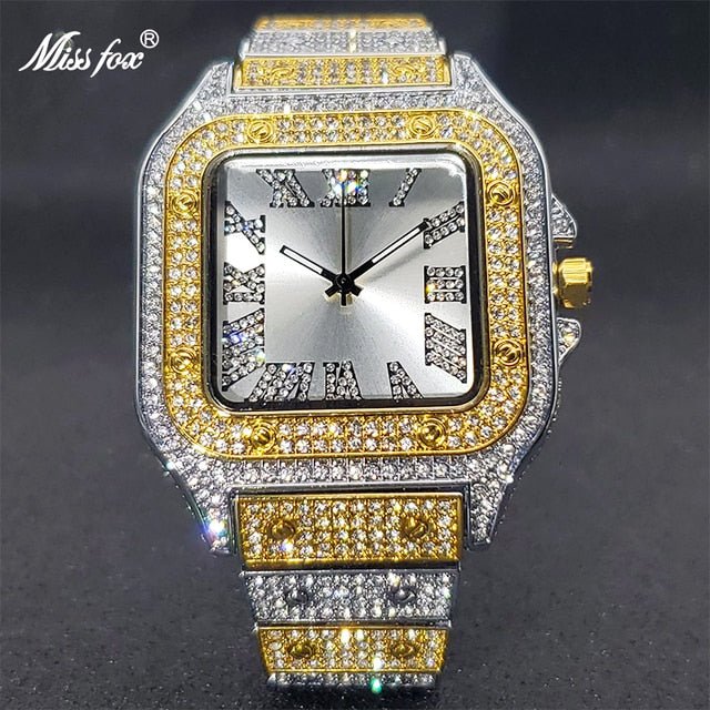 Ice Out Diamond Square Watch - K&L Trending Products