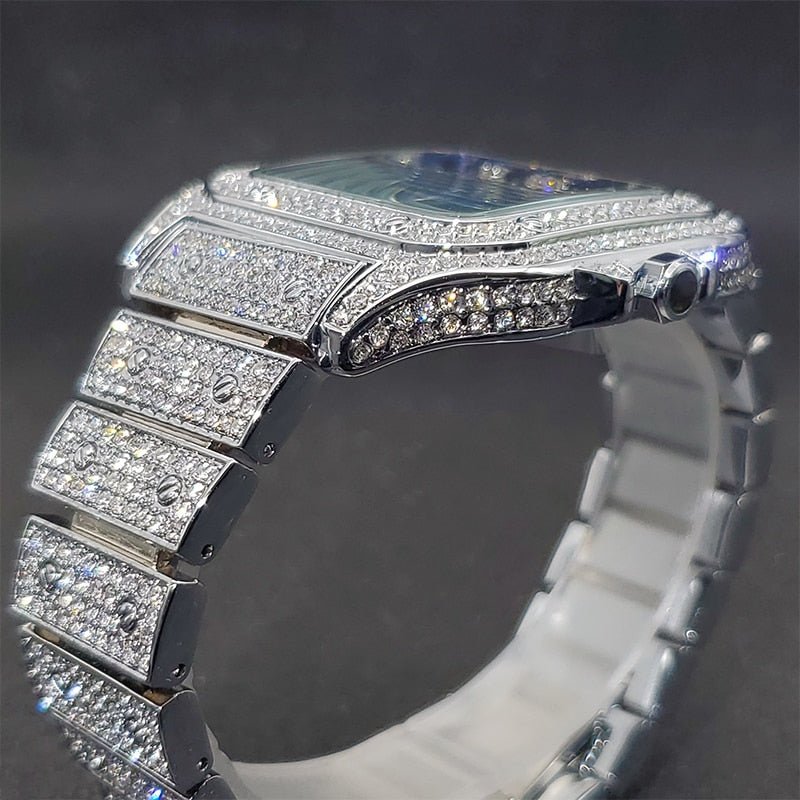 Ice Out Diamond Square Watch - K&L Trending Products