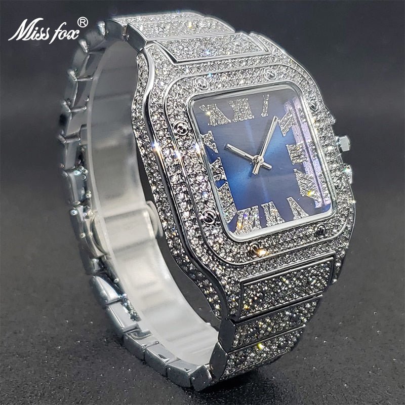 Ice Out Diamond Square Watch - K&L Trending Products