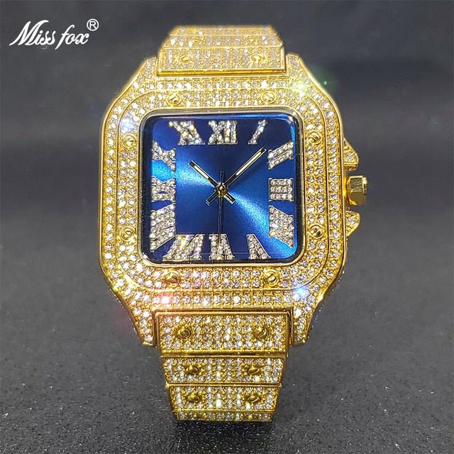 Ice Out Diamond Square Watch - K&L Trending Products