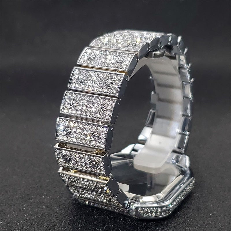 Ice Out Diamond Square Watch - K&L Trending Products