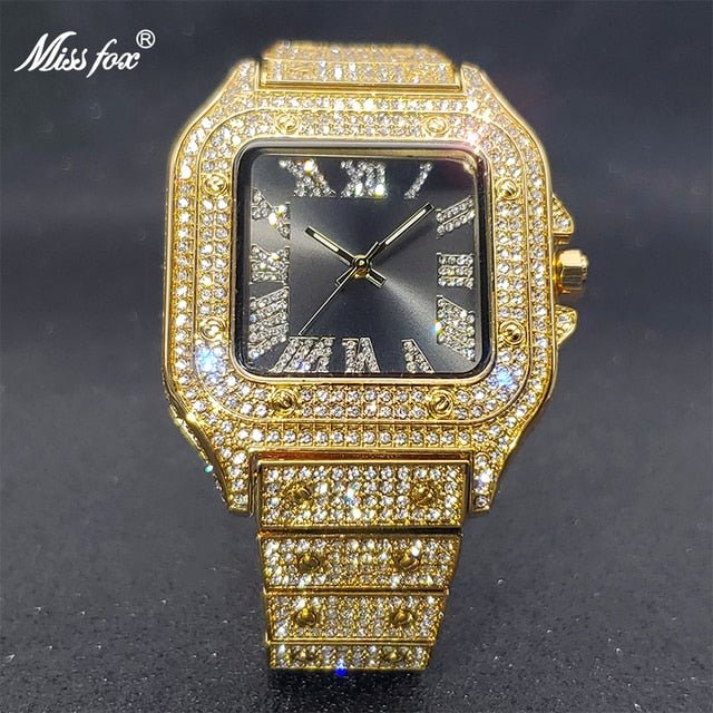 Ice Out Diamond Square Watch - K&L Trending Products